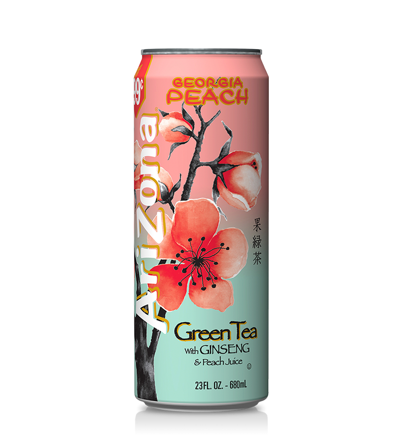 Arizona Georgia Peach Green Tea 22oz