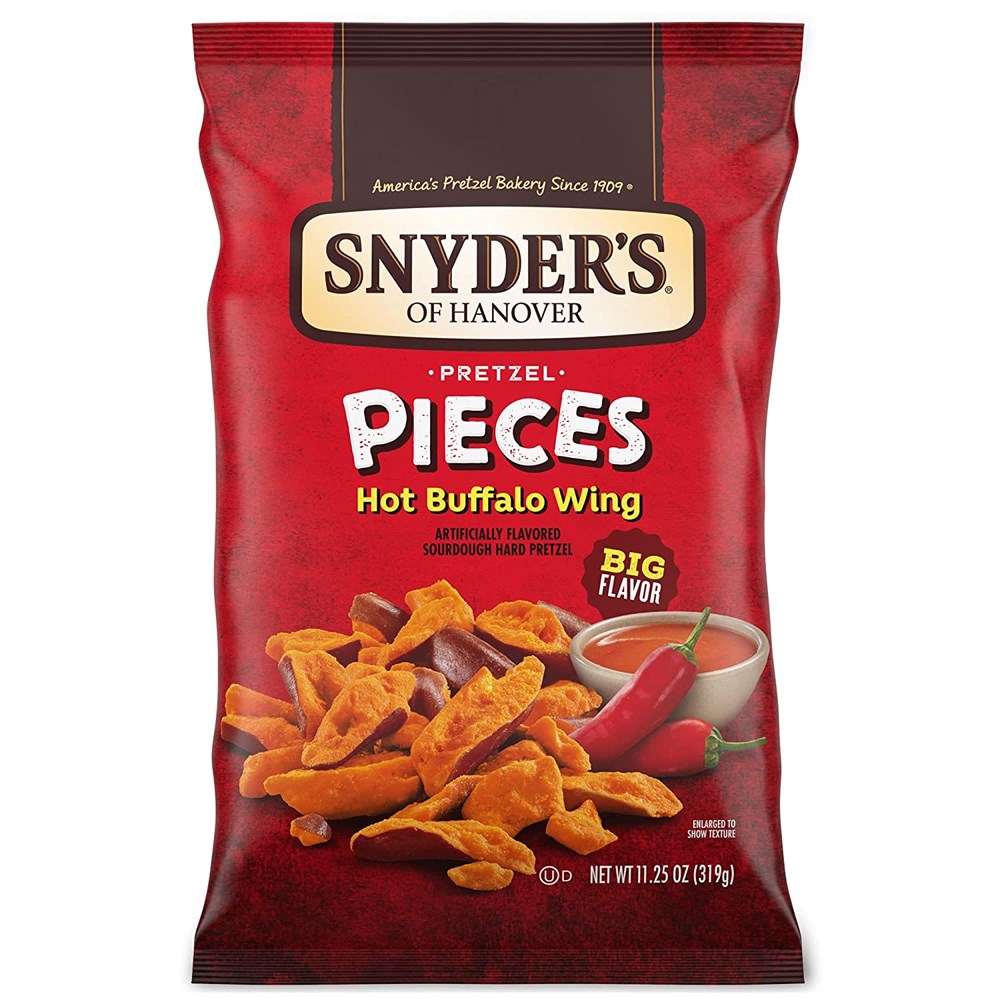 Snyder's Hot Buffalo Wing Pretzel Pieces 11.25oz (BEST BY: JUNE 2025)