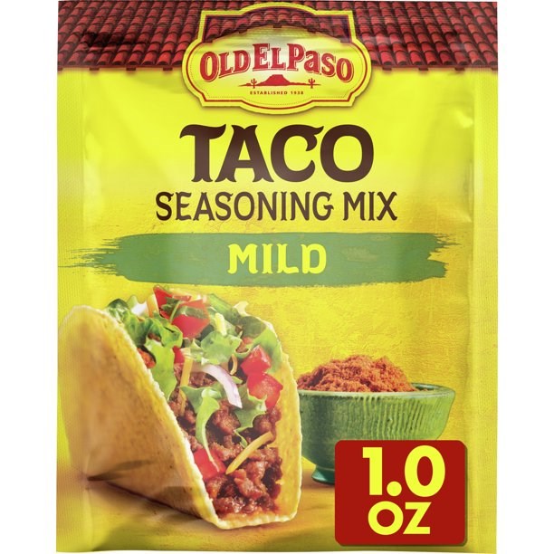 Old El Paso Taco Seasoning Mild 1oz (BEST BY: FEB 2024)