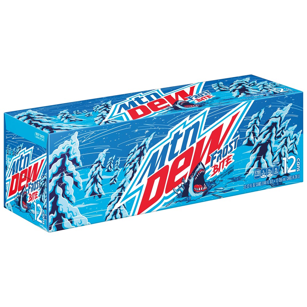 Mountain Dew Frost Bite 12 Pack / 12oz cans