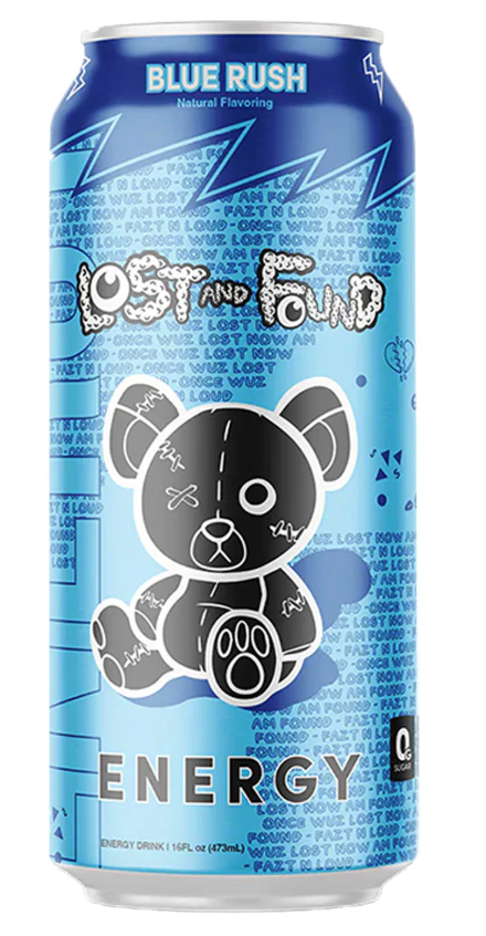 Lost and Found Blue Rush Energy Drink 16oz