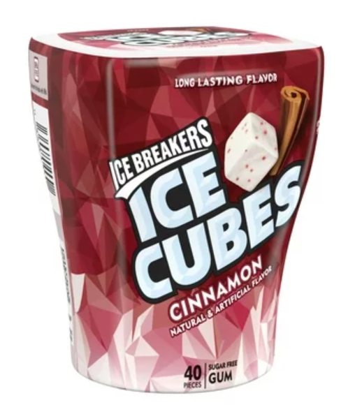 Ice Breakers Cinnamon Cubes Gum 3.24oz