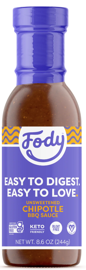 Fody Unsweetened Chipotle BBQ Sauce 8.6oz (BEST BY: JUN 2025)
