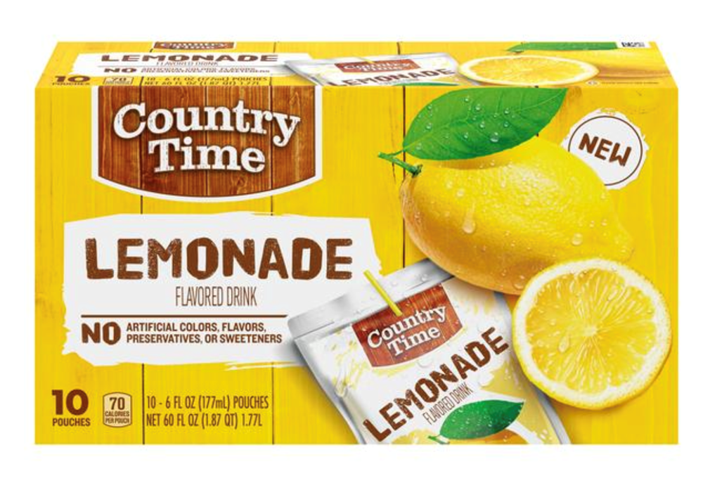 Capri Sun Country Time Lemonade 10 Pack (BEST BY: JUN '26)