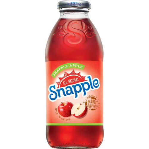 Snapple Apple Chilled Glass Bottle 16oz