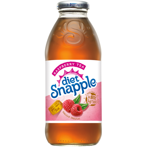 Snapple Diet Raspberry Tea Glass Bottle 16oz