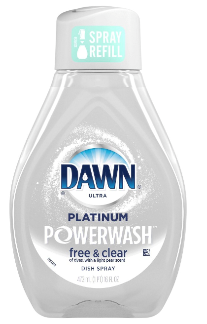 Dawn Platinum Powerwash Spray Free & Clear Refill 16oz