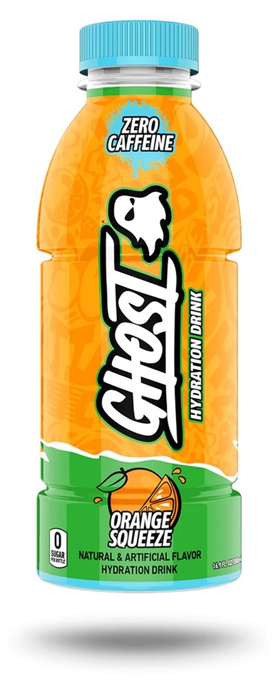 Ghost Orange Squeeze Hydration Drink 16.9oz ( BEST BY: JAN 25)
