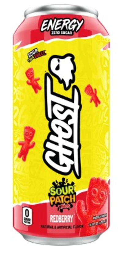 Ghost Energy Drink Redberry Sour Patch Kids 16oz