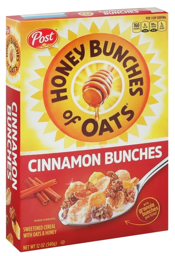 Honey Bunches of Oats Cinnamon Bunches 12oz (BEST BY: APRIL 2025)