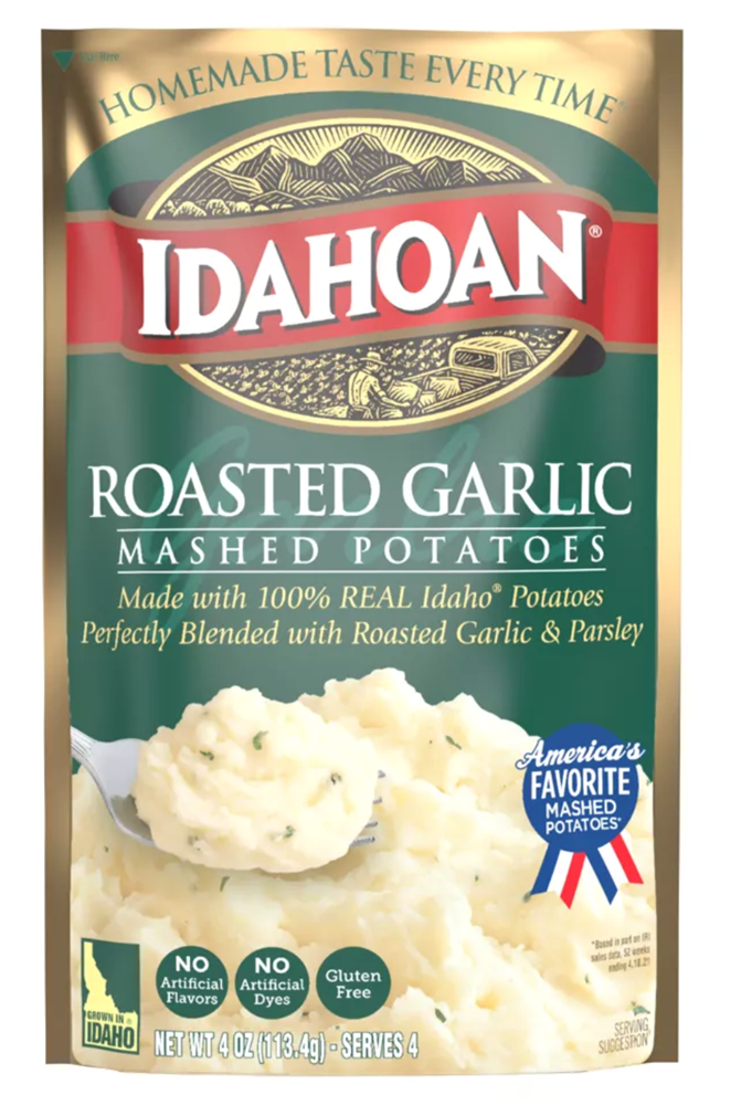 Idahoan Gluten Free Roasted Garlic Mashed Potatoes 4oz – USAFoods