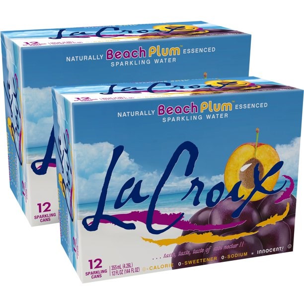 La Croix Beach Plum 12 Pack / 12oz cans (BEST BY: AUG 25)