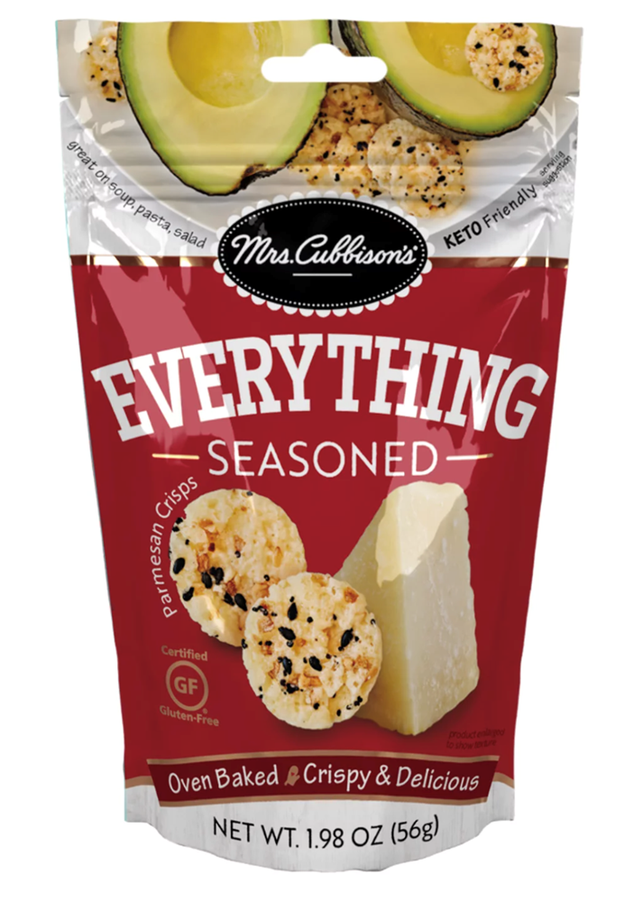 Mrs. Cubbison's Everything Seasoned Parmesan Crisps 1.98oz (BEST BY: APR 2025)