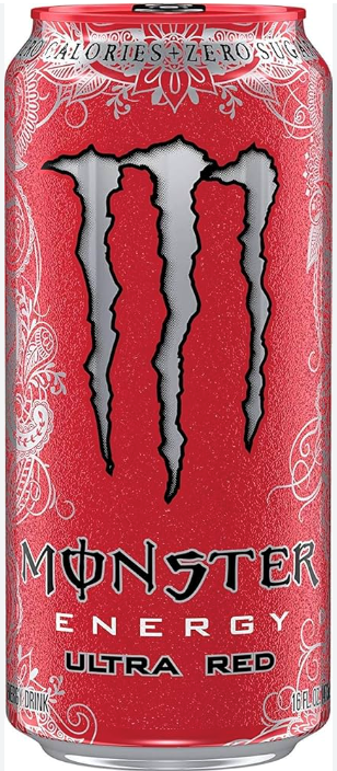 Monster Energy Ultra Red Zero Sugar Drink 16oz