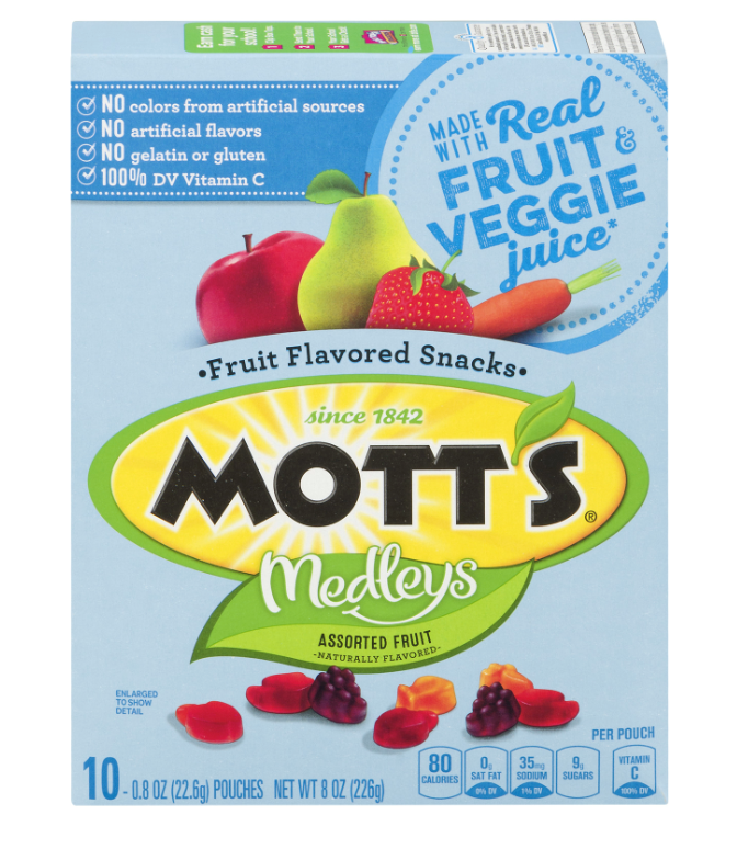 Mott's Assorted Fruit Flavored Snacks 10 Pack (BEST BY: APRIL 25)