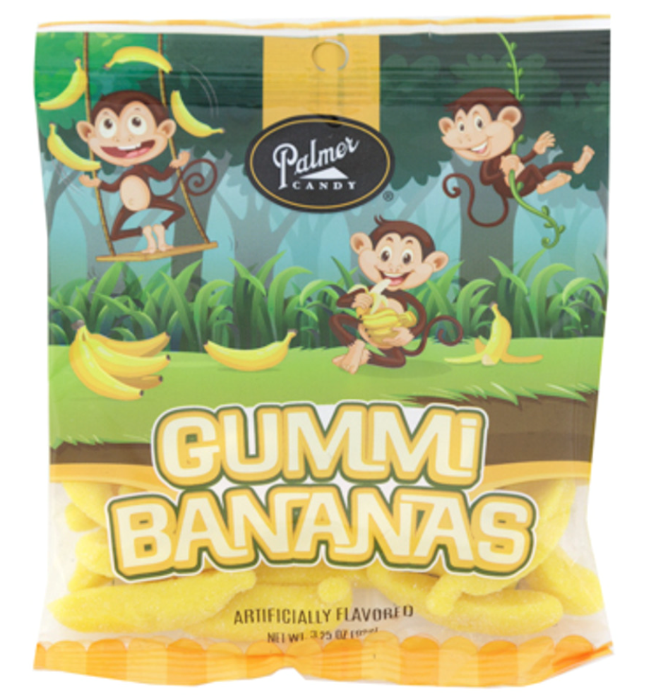 Palmer Candy Gummi Bananas 3.25oz (BEST BY: APR 25)
