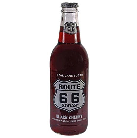 Route 66 Black Cherry Soda 12oz
