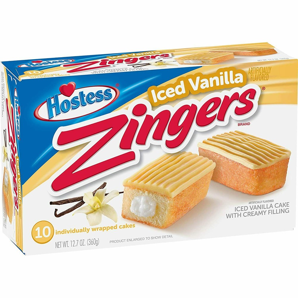 Hostess Iced Vanilla Zingers 10 Pack