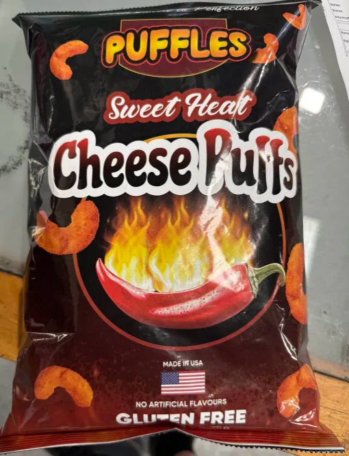 Puffles Sweet Heat Cheese Puffs 5.9oz