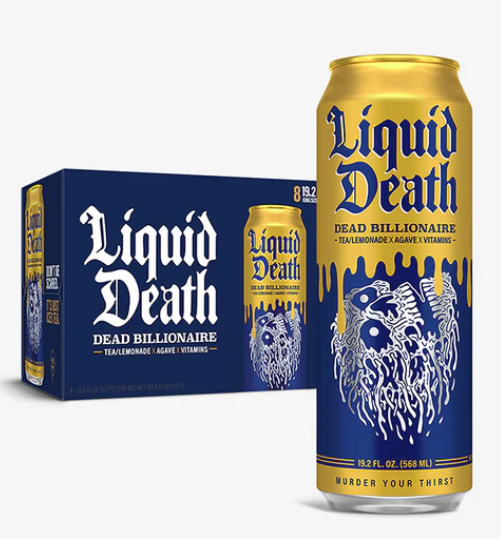 Liquid Death Dead Billionaire 8 Pack / 19.2oz cans