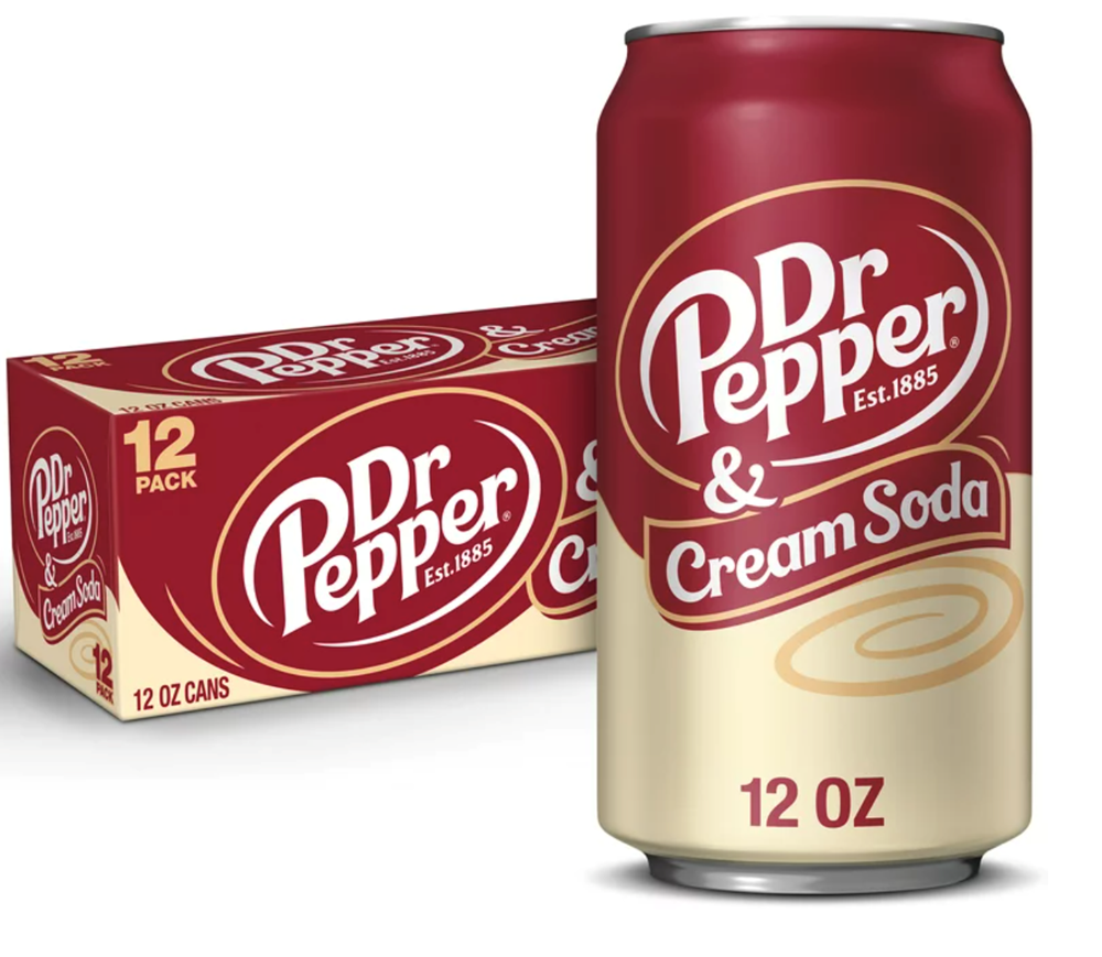 Dr Pepper & Cream Soda 12 Pack / 12oz cans