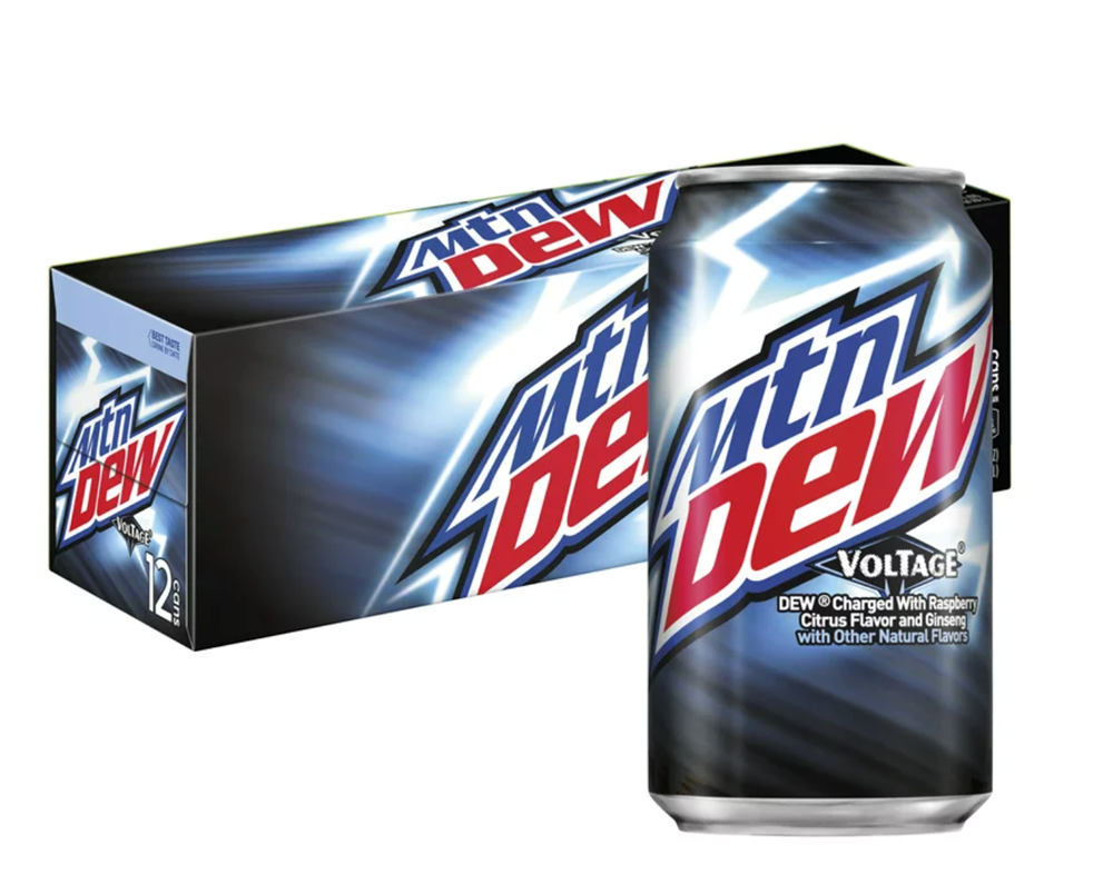 Mountain Dew Voltage 12 Pack / 12oz cans (BEST BY: DEC 2025)