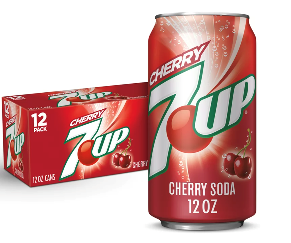 7up Cherry Soda 12 Pack / 12oz cans