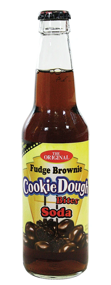 Rocket Fizz Fudge Brownie Cookie Dough Bites Soda 12oz