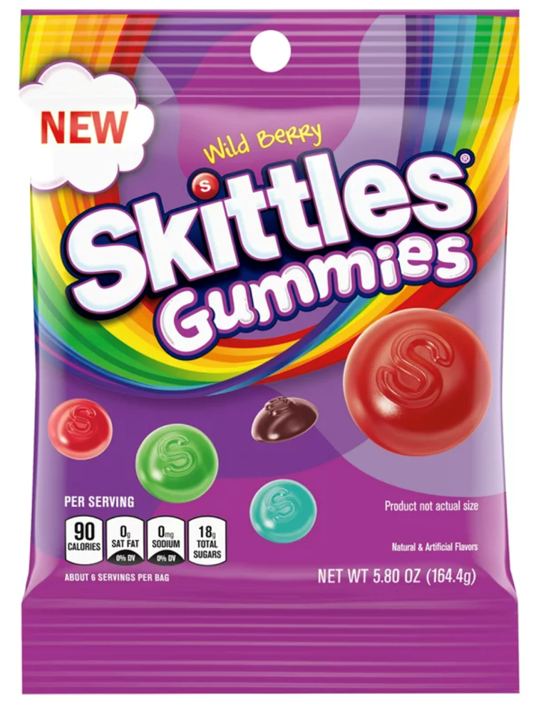 Skittles Wildberry Gummies 5.8oz (BEST BY: MAY 2025)