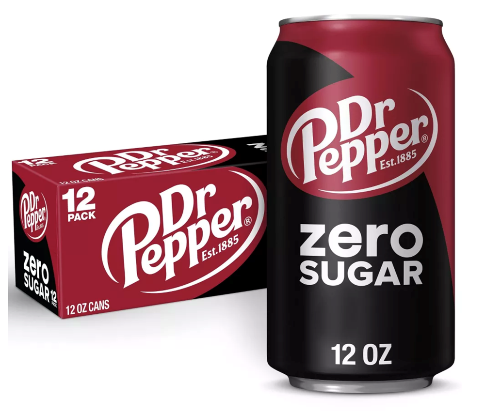Dr Pepper Zero Sugar 12 Pack / 12 oz cans
