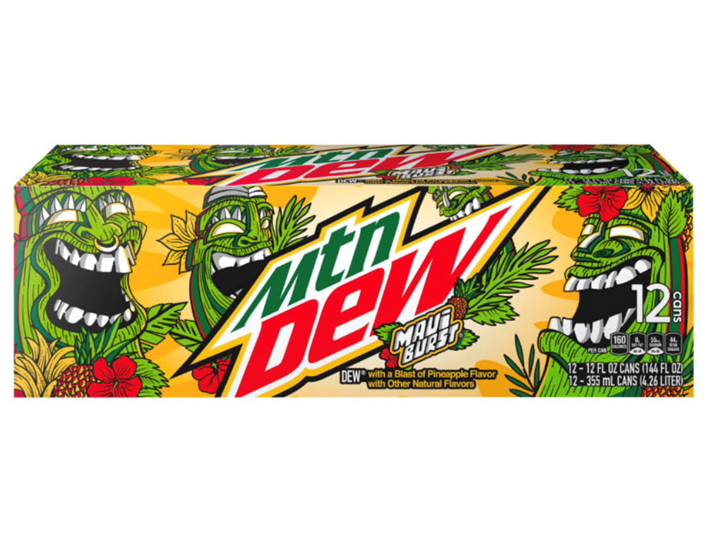 Mountain Dew Maui Burst 12 Pack / 12oz cans