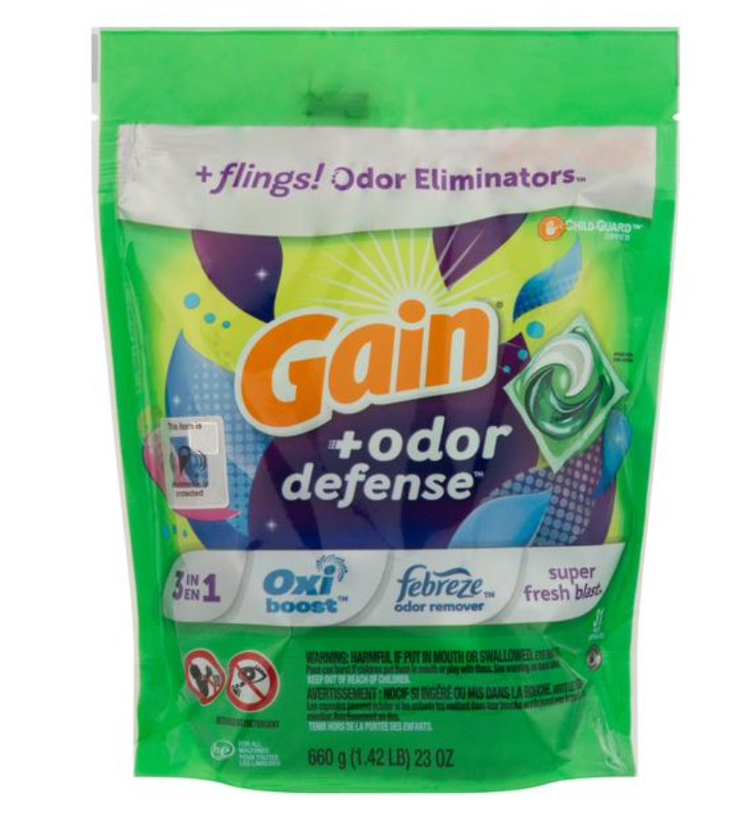 Gain Flings Odor Defense Super Fresh Blast 31ct
