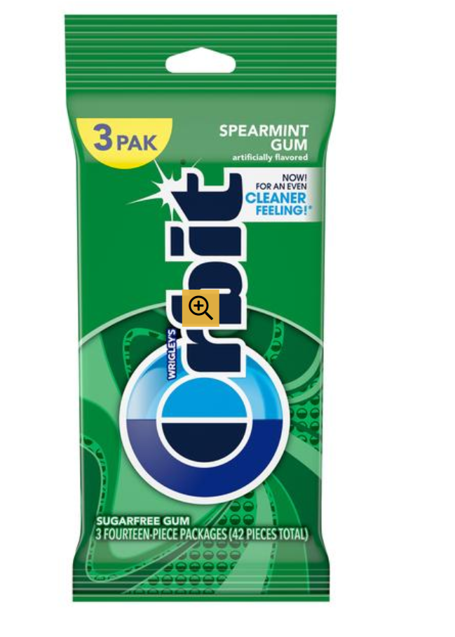 Orbit Spearmint Sugar-Free Gum 3pk (BEST BY: NOV 2025)