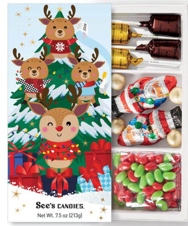 See's Candies Reindeer Cheer Box 7.5oz