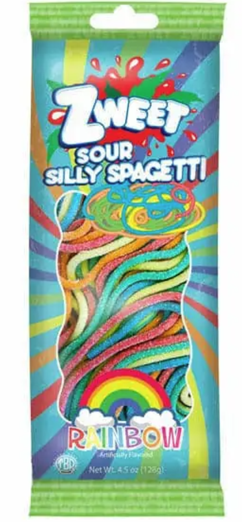Zweet Sour Silly Spaghetti Rainbow 4.5oz