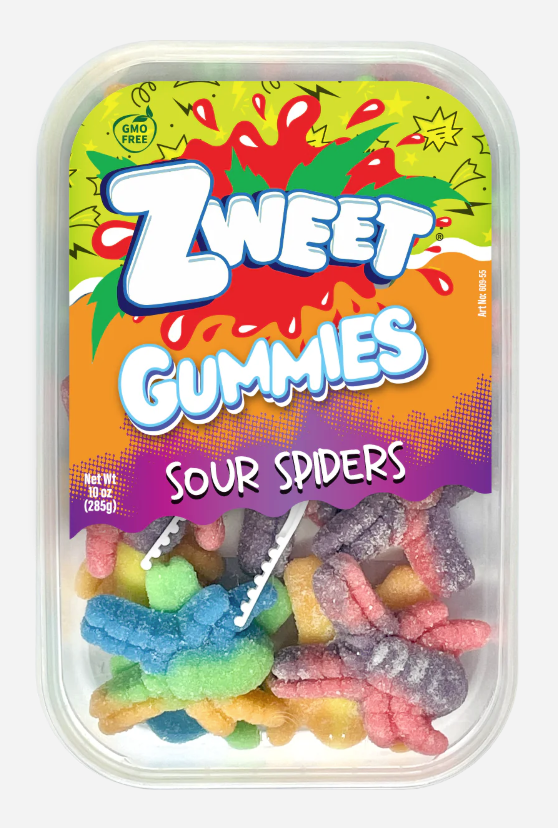 Zweet Gummies Sour Spiders 10oz