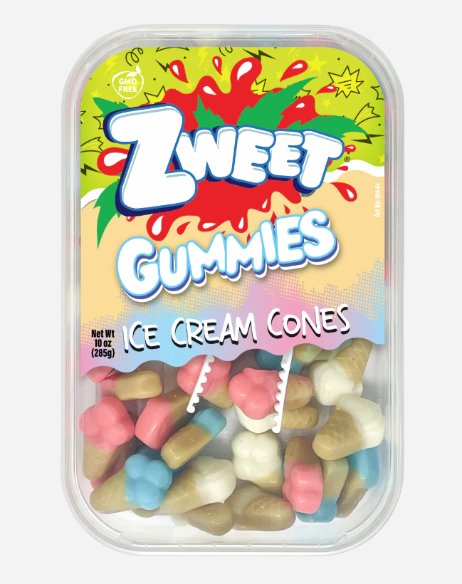 Zweet Gummies Ice Cream Cones 10oz