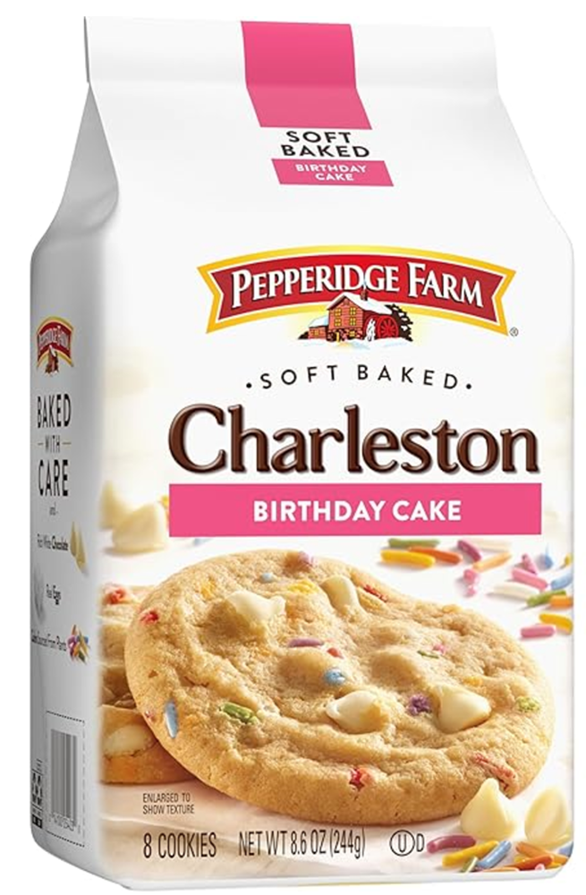 Pepperidge Farm Charleston Birthday Cake Cookies 8.6oz (best by: may 2025)