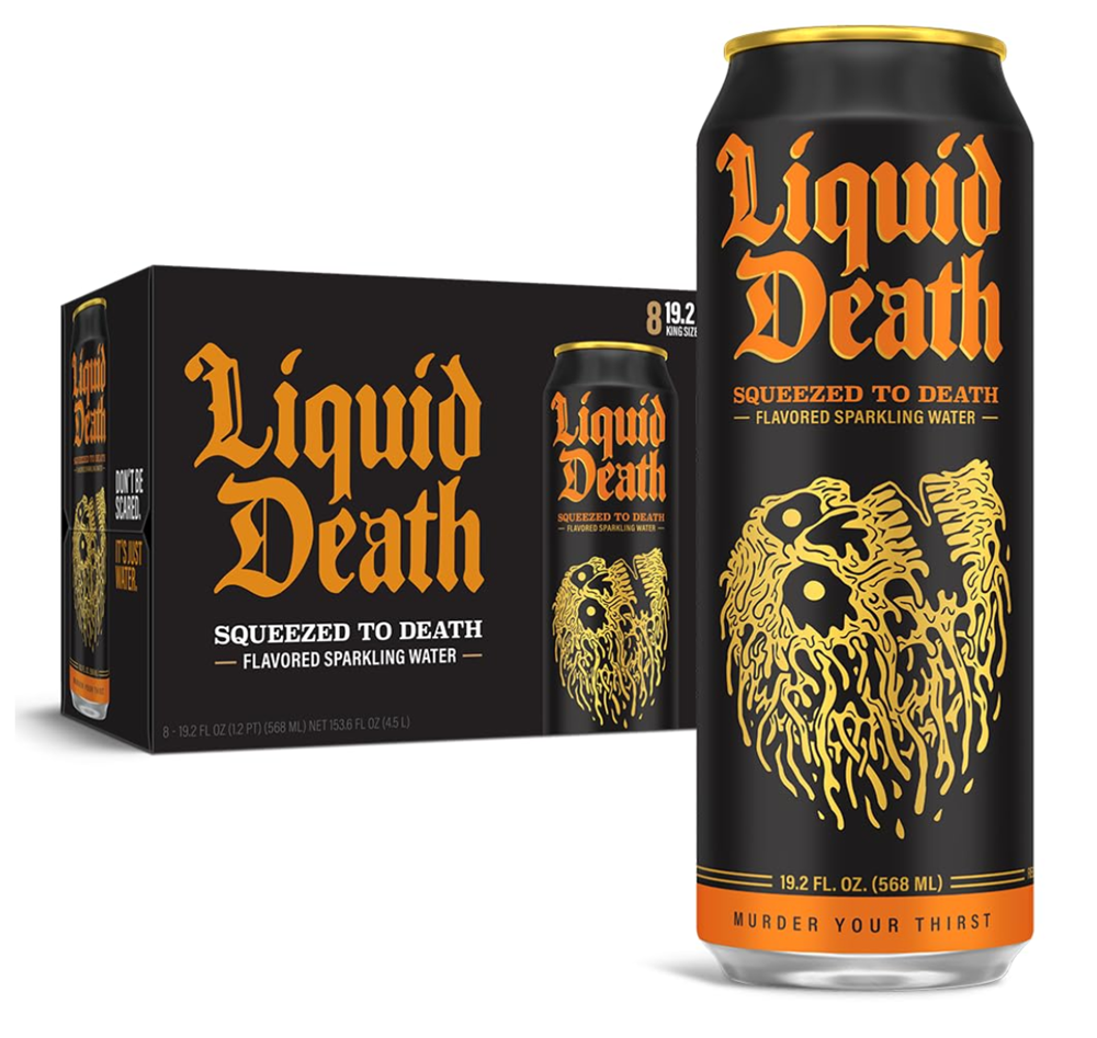 Liquid Death Squeezed To Death 8 Pack / 19.2oz