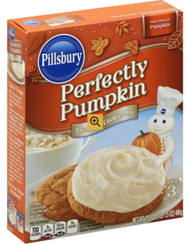 Pillsbury Perfectly Pumpkin Cookie Mix 17.5oz