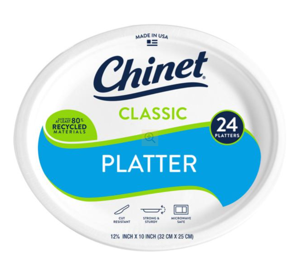 Chinet White Platter 24ct
