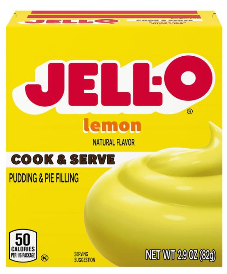 Jell-O Lemon Cook & Serve Pudding And Pie Filling 2.9oz
