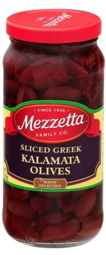 Mezzetta Sliced Greek Kalamata Olives 9.5oz