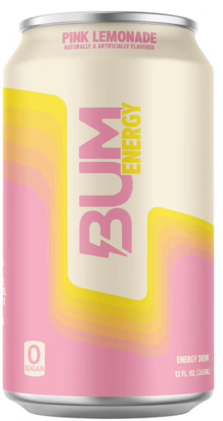 Bum Energy Drink Pink Lemonade 12oz