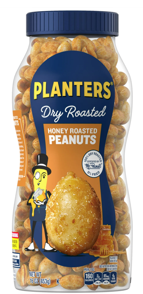 Planters Honey Roasted Peanuts 16oz