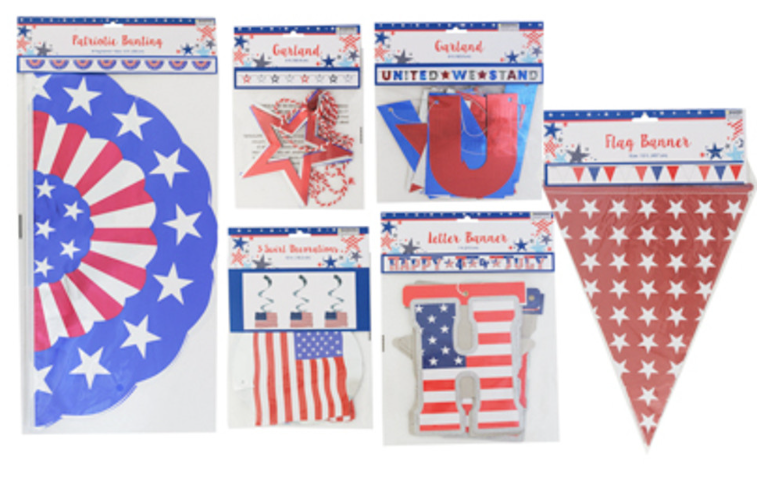 Patriotic Party Decor Assorted