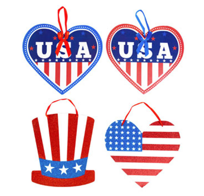 Patriotic Wall Plaque Assorted 1pk