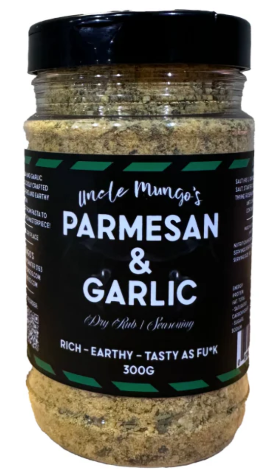 Uncle Mungo's Parmesan & Garlic Rub 300g