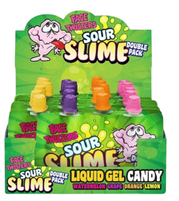 Sour Slime Liquid Gel Candy Assorted 2pk