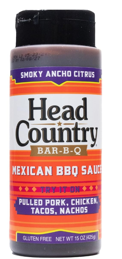 Head Country Bar-B-Q Mexican BBQ Sauce Smoky Ancho Citrus 15oz